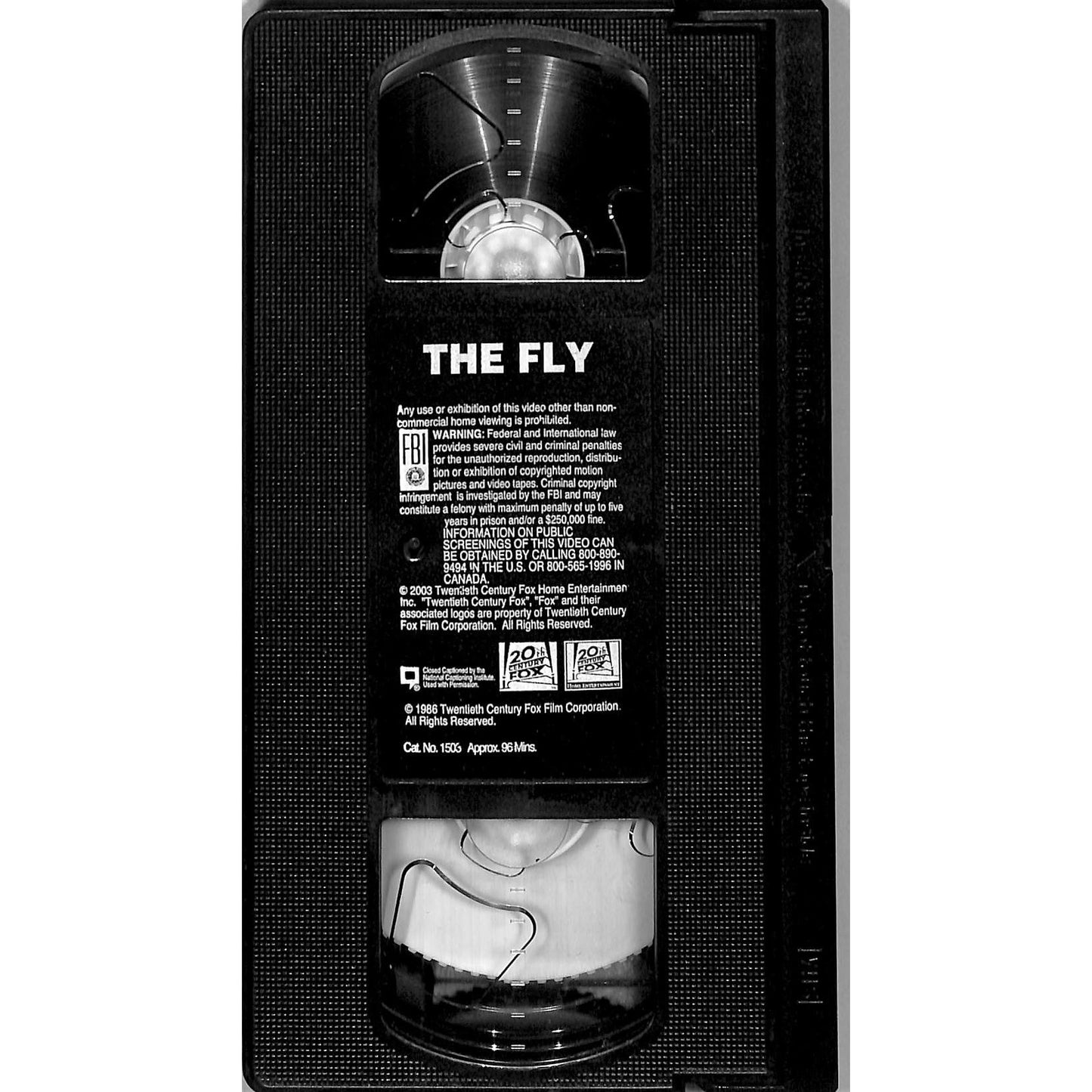The Fly (1986) VHS Tape Good Condition