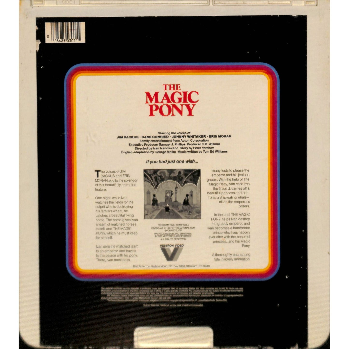 The Magic Pony (1977) Vintage RCA CED Videodisc TESTED WORKING
