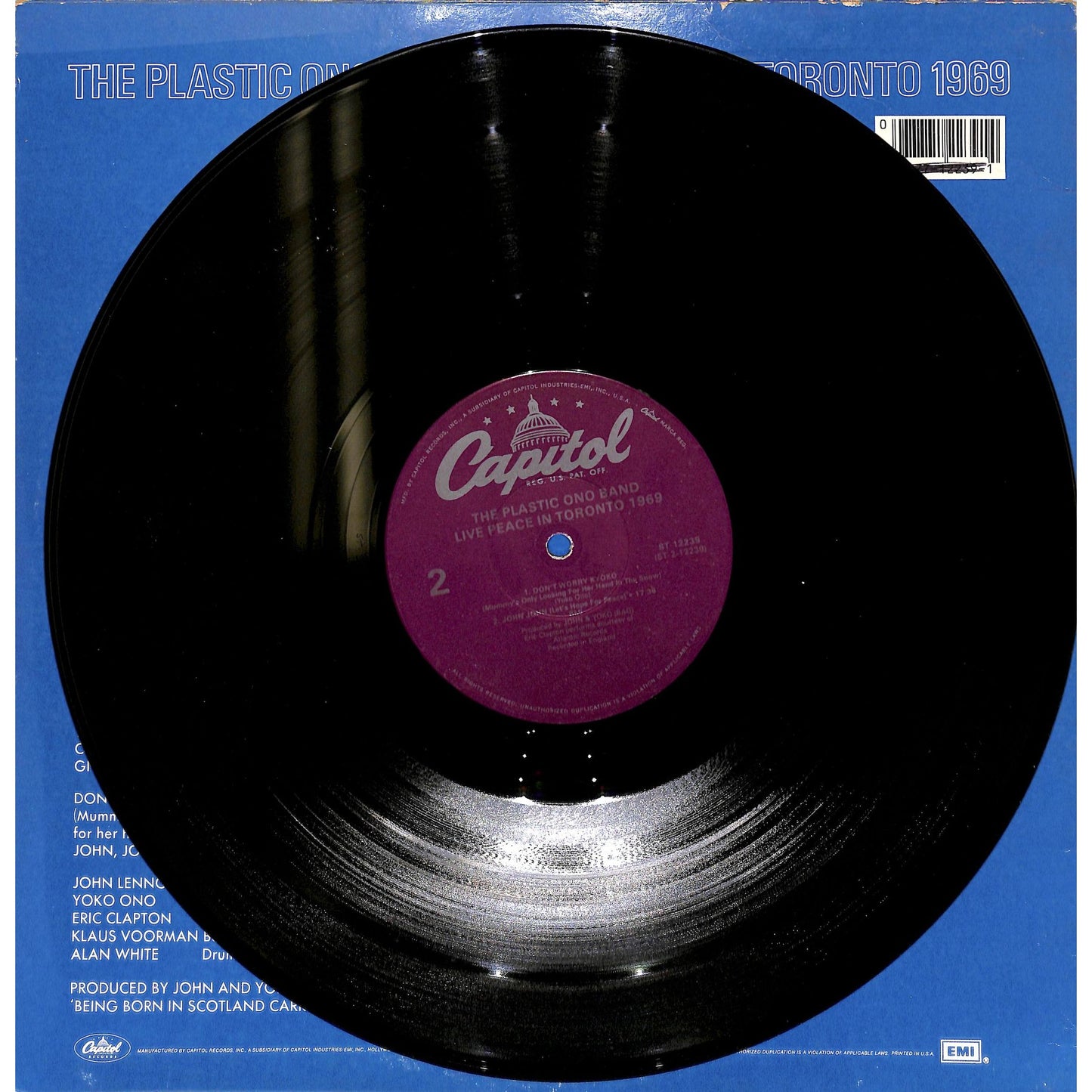 The Plastic Ono Band - Live Peace in Toronto 1969 Vinyl Record ST-12239