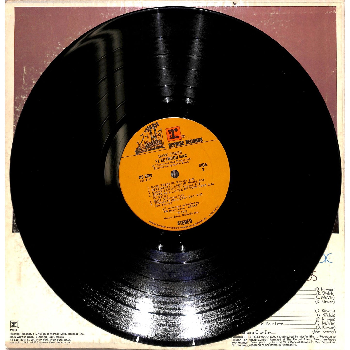 Fleetwood Mac - Bare Trees Vinyl Record MS 2080