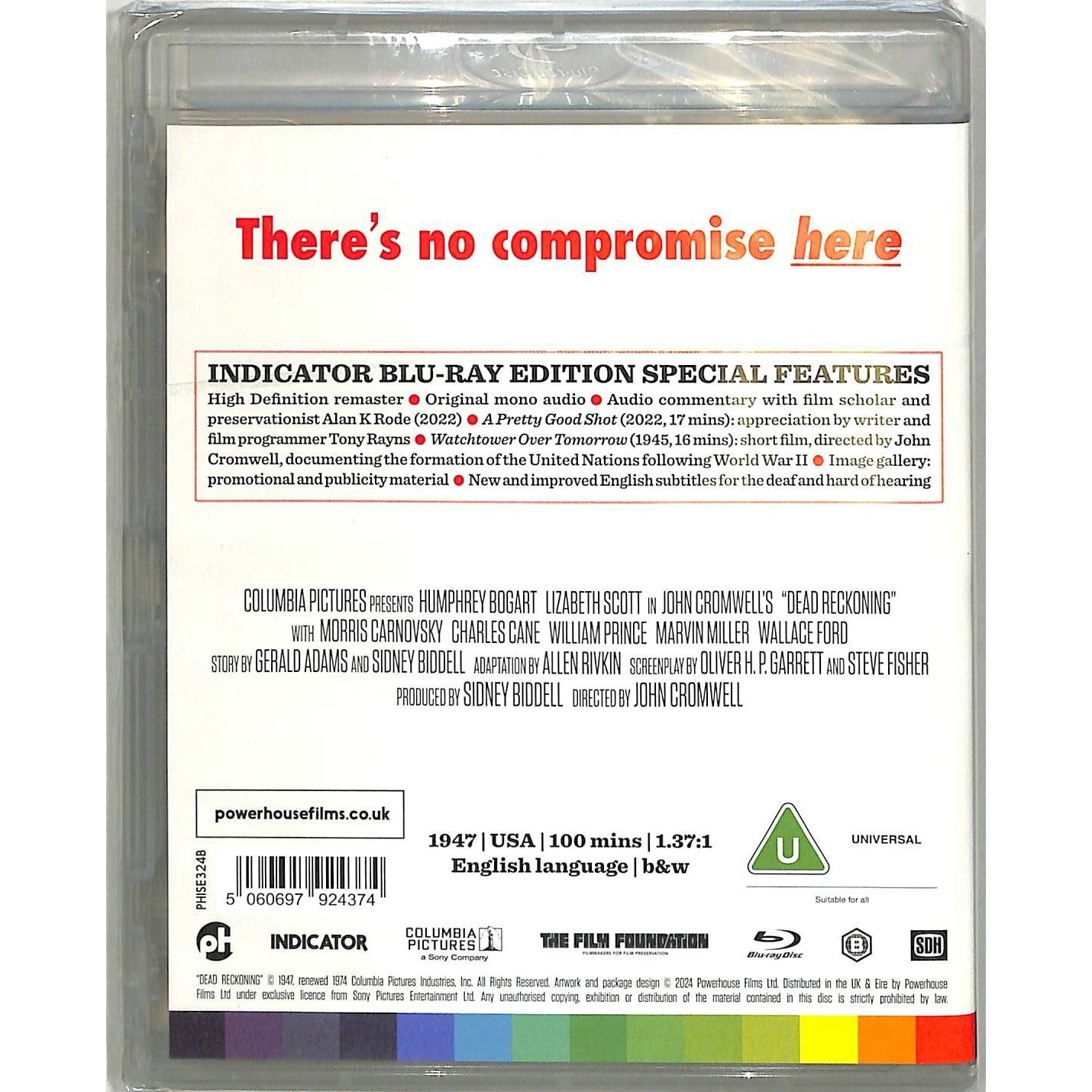 Dead Reckoning (1947) Blu Ray Brand New Sealed