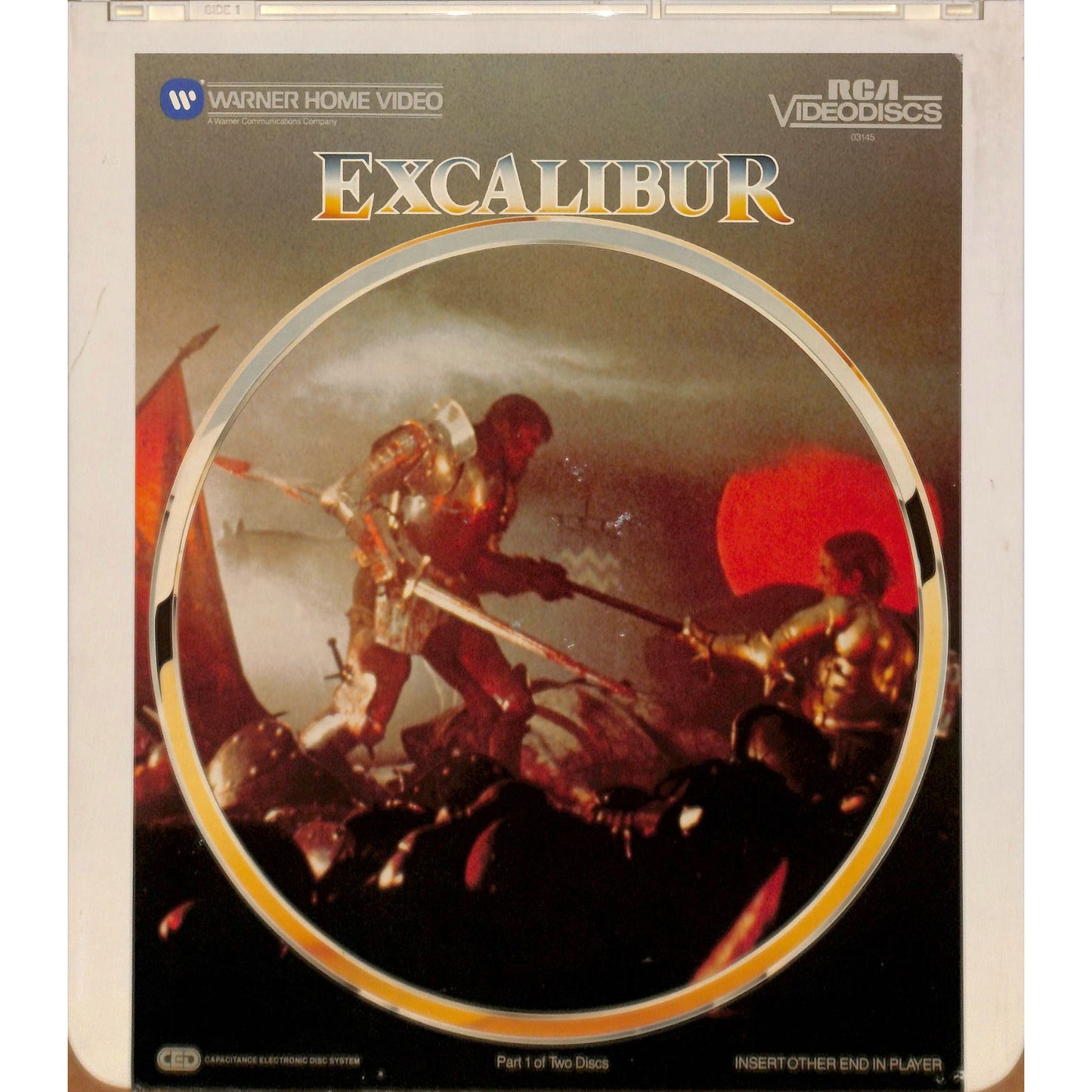 Excalibur (1981) Vintage CED RCA SelectaVision Videodisc TESTED WORKING