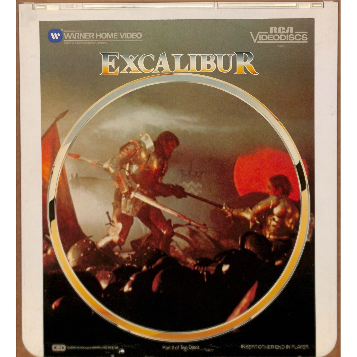 Excalibur (1981) Vintage CED RCA SelectaVision Videodisc TESTED WORKING