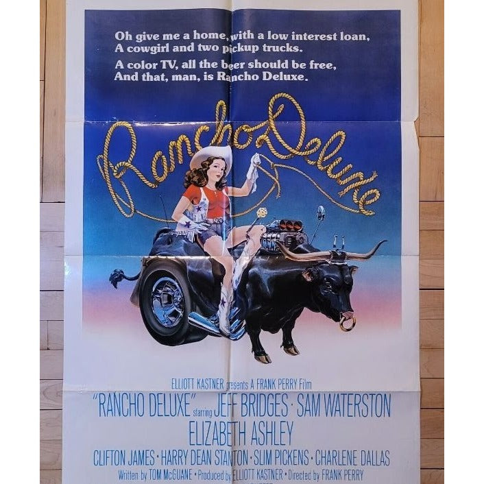 Rancho Deluxe (1975) Original Movie Poster Folded 27x41