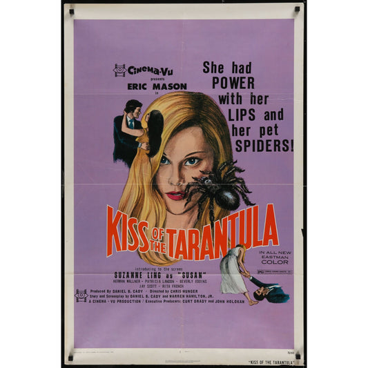 Kiss of the Tarantula (1975) Original Movie Poster Folded 27x41