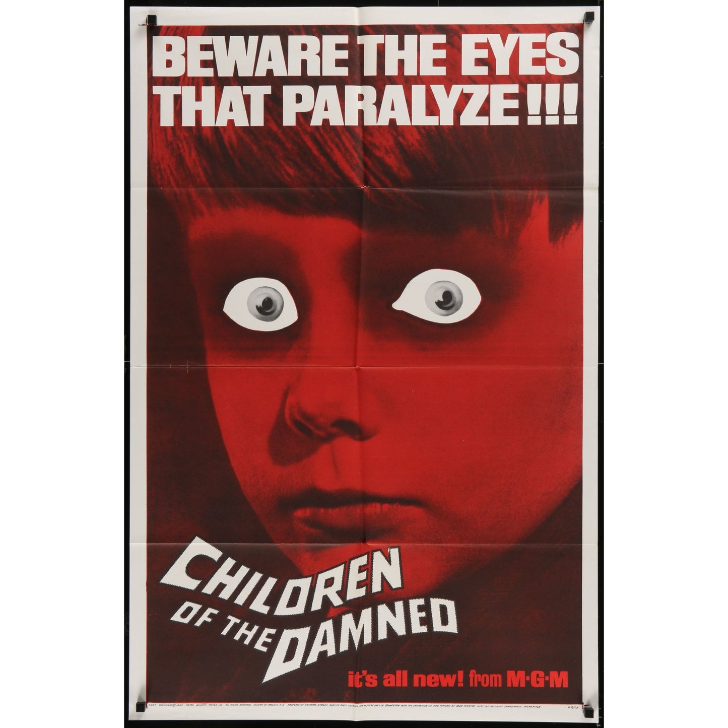 Children of the Damned (1964) Original Movie Poster Folded 27x41
