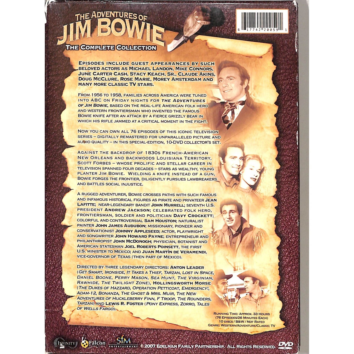 The Adventure of Jim Bowie the Complete Collection 10 DVD Set