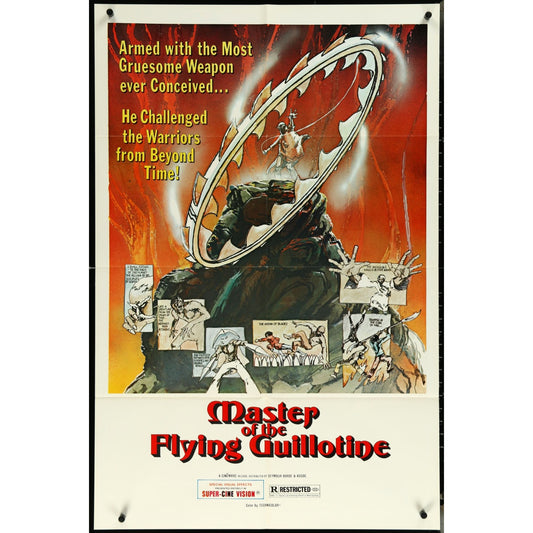 Master of the Flying Guillotine (1976) Original Movie Poster Folded 27x41