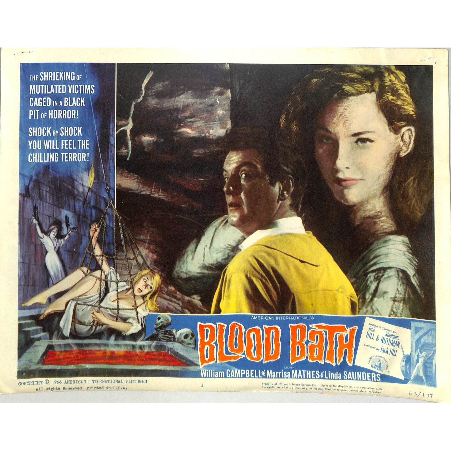 Blood Bath (1966) Lobby Card #3 11X14