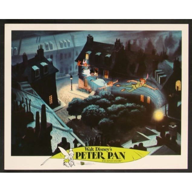 Peter Pan (1953 Re-release) Original Lobby Card Movie Poster 11x14