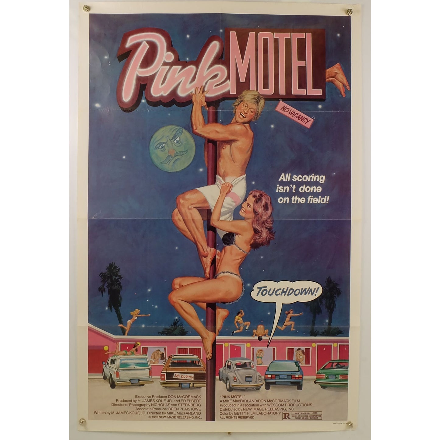 Pink Motel (1982) Original Movie Poster Folded 27x41