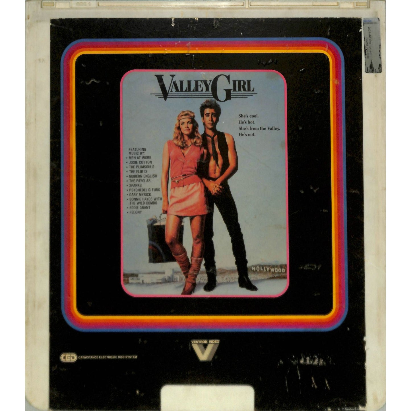 Valley Girl (1983) Vintage CED Videodisc TESTED WORKING
