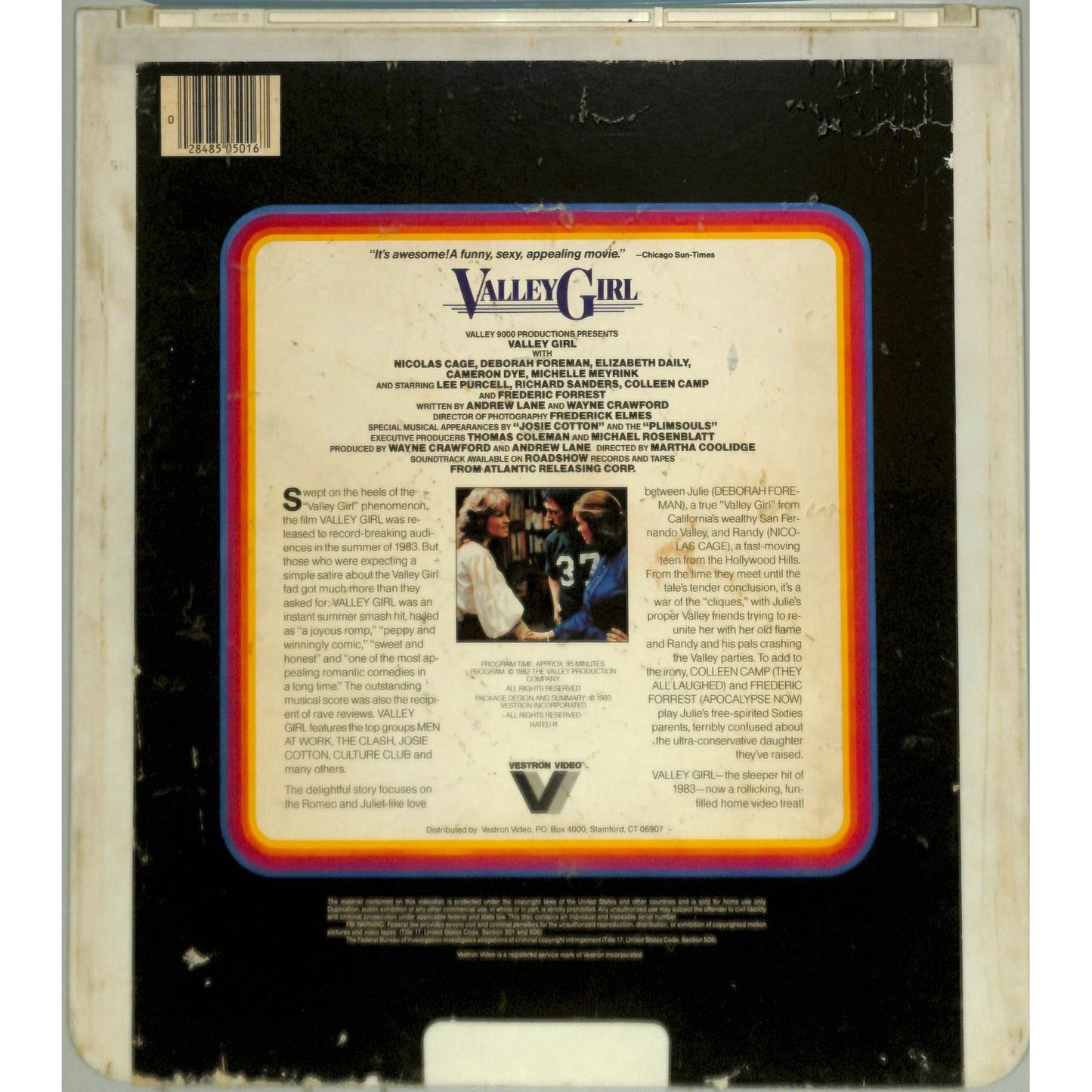 Valley Girl (1983) Vintage CED Videodisc TESTED WORKING