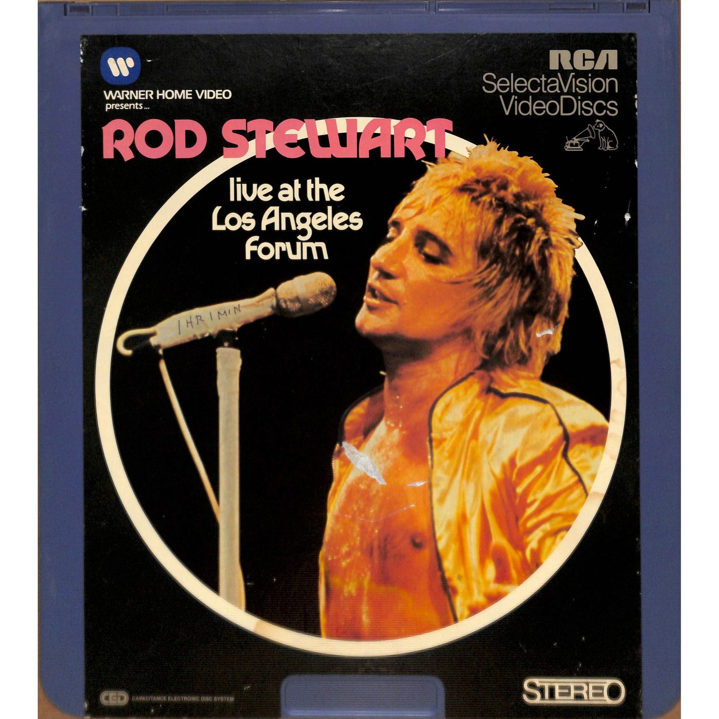 Rod Stewart Live at the Los Angeles Forum (1981) Vintage CED Videodisc TESTED