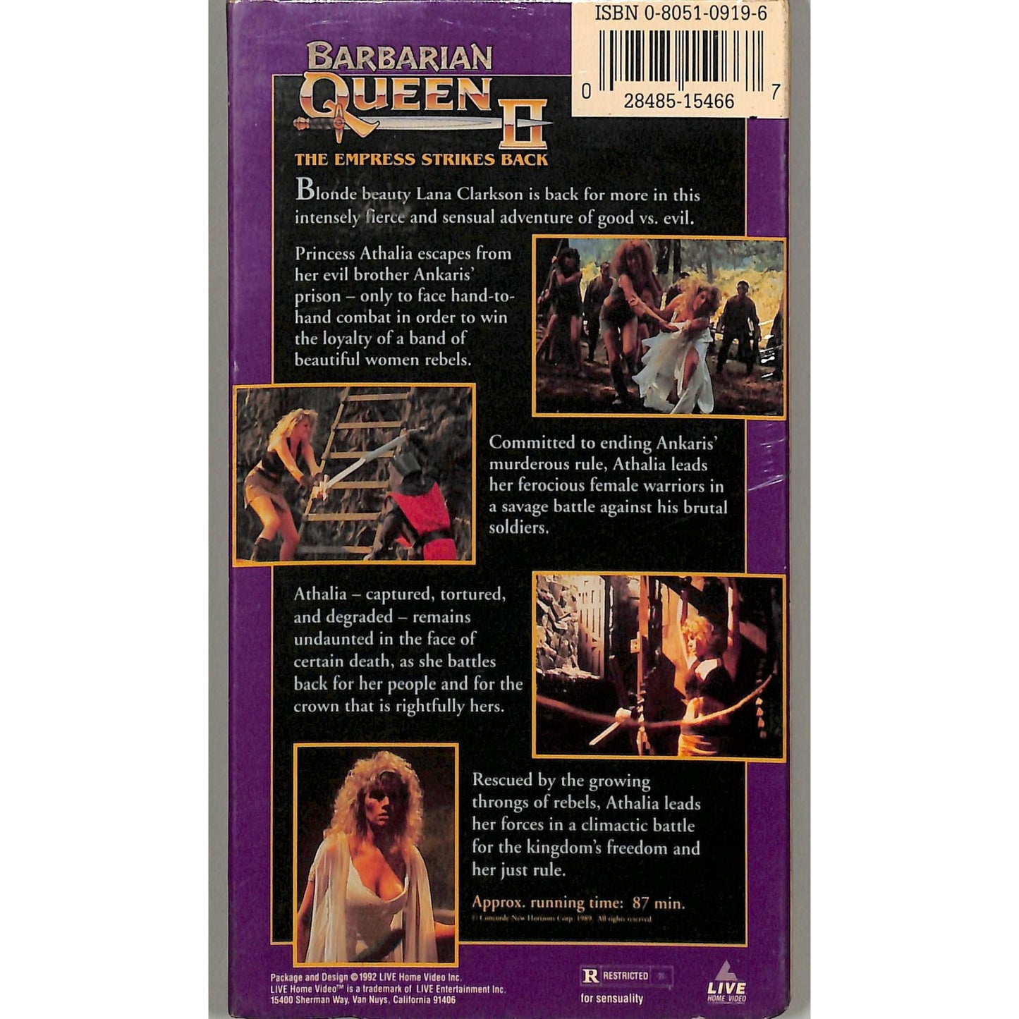 Barbarian Queen 2 (1990) SEALED New Condition