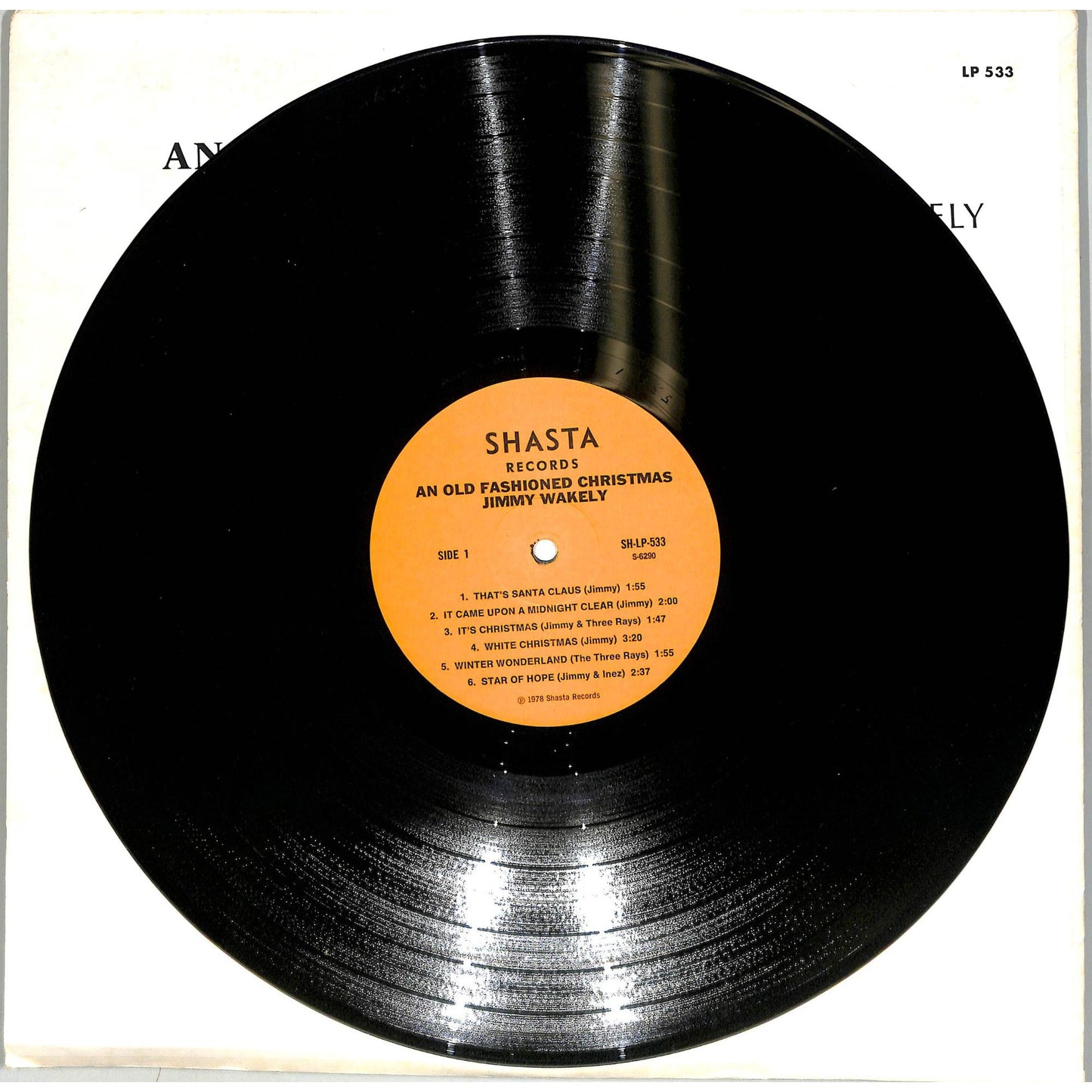 Jimmy Wakely - An Old Fashioned Christmas (1978) Vinyl Record SH-LP-533