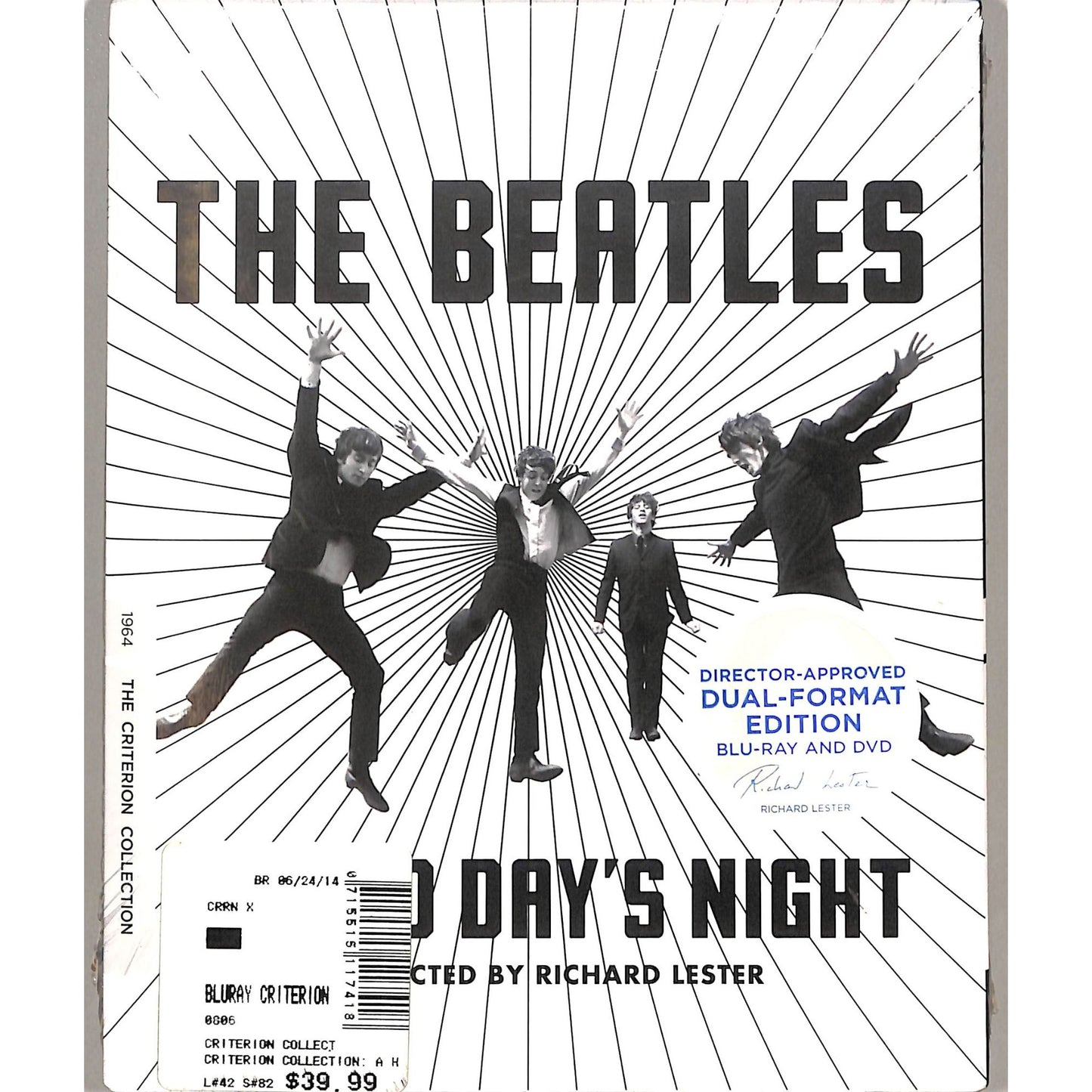 A Hard Day's Night: The Beatles the Criterion Collection Sealed Blu Ray Disc