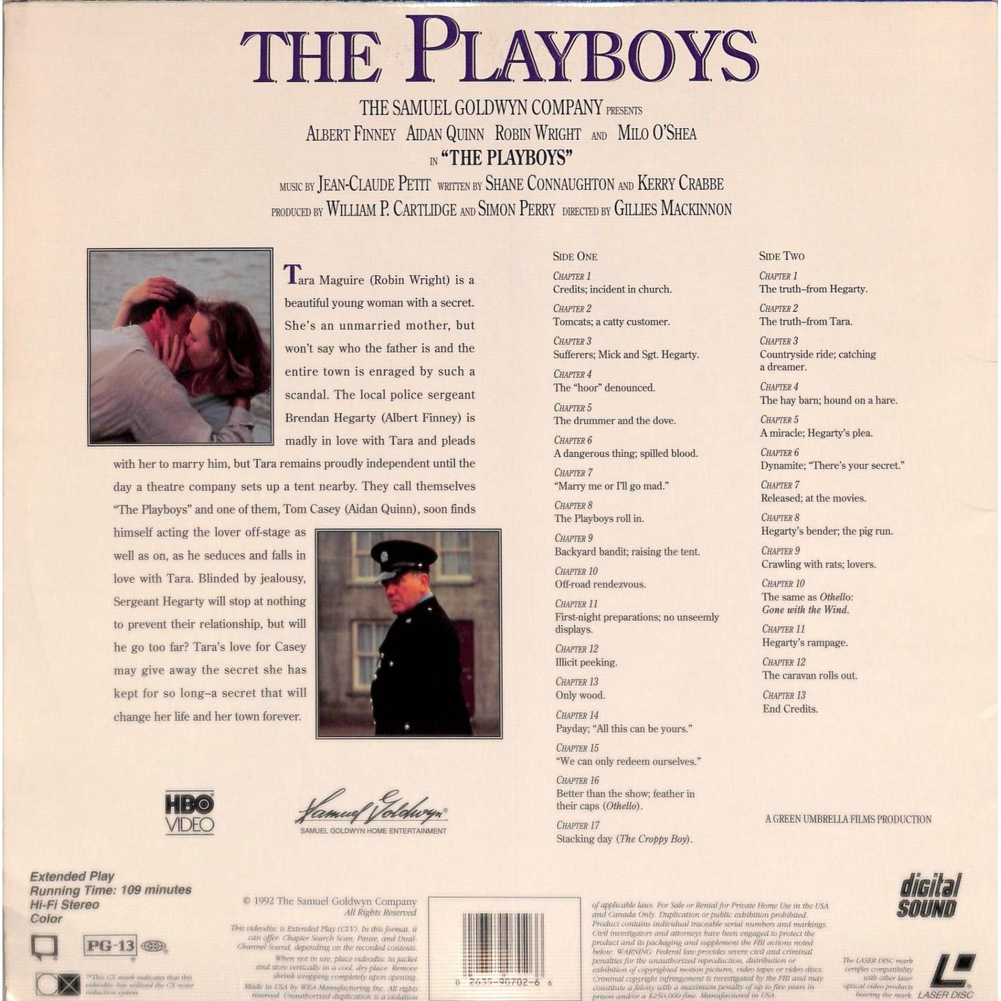 The Playboys (1992) Laserdisc
