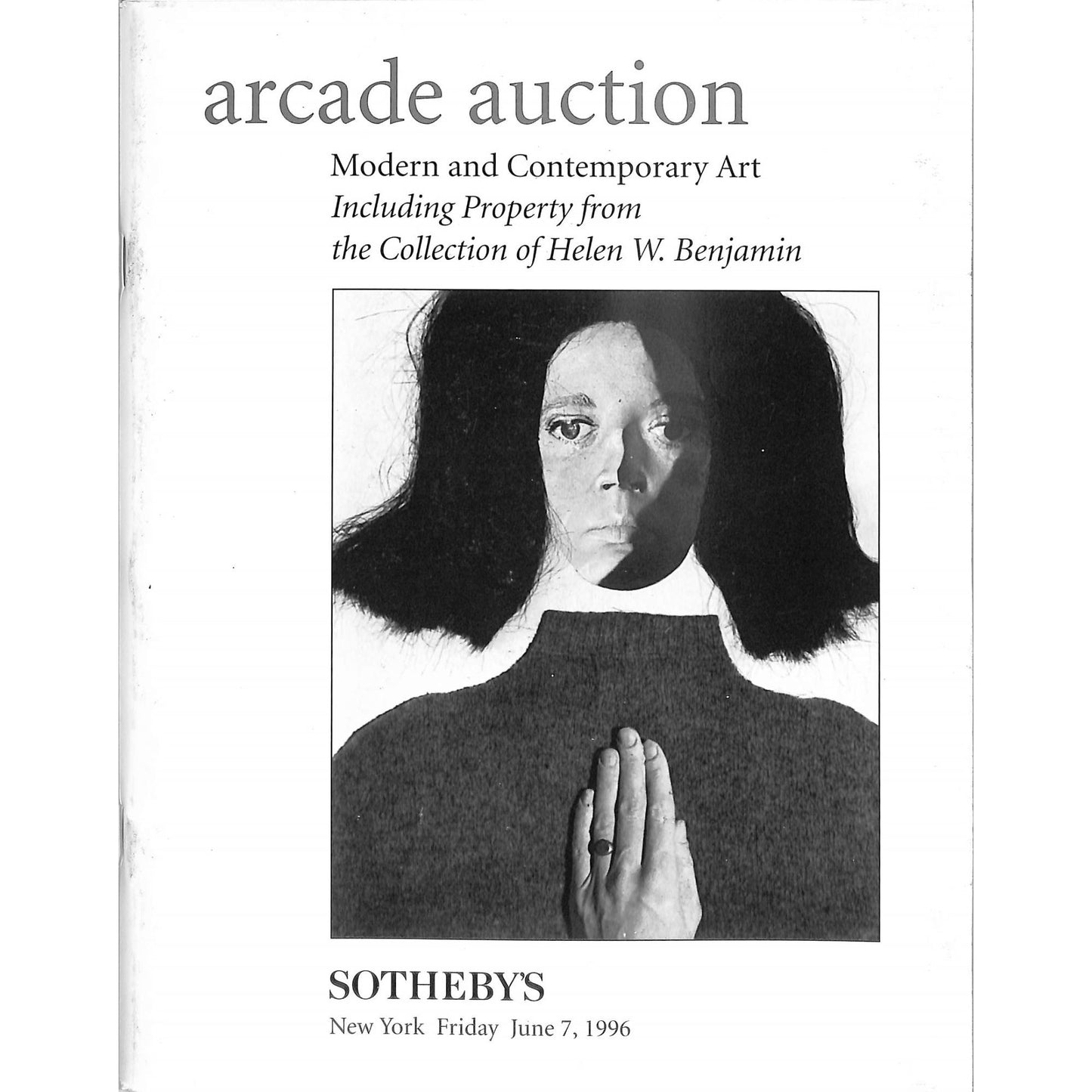 Sotheby's Modern and Contemporary Art Auction Catalog June 7, 1996