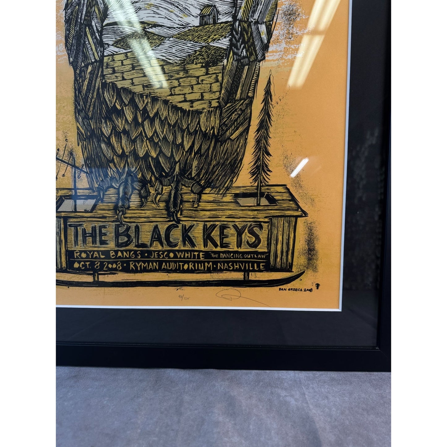 The Black Keys Nashville Orange 2008 Poster 24.75x30.75
