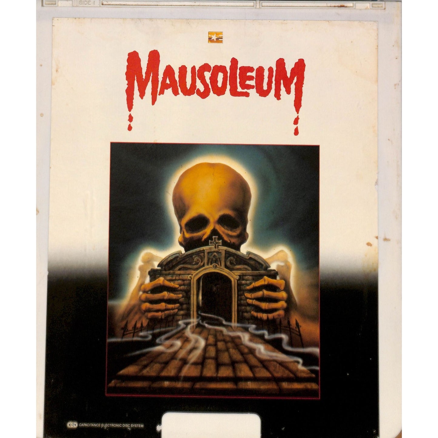 Mausoleum (1983) Vintage CED RCA SelectaVision Videodisc TESTED WORKING