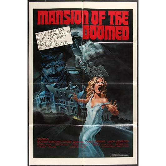 Mansion of the Doomed (1976) Original Movie Poster Folded 27x41