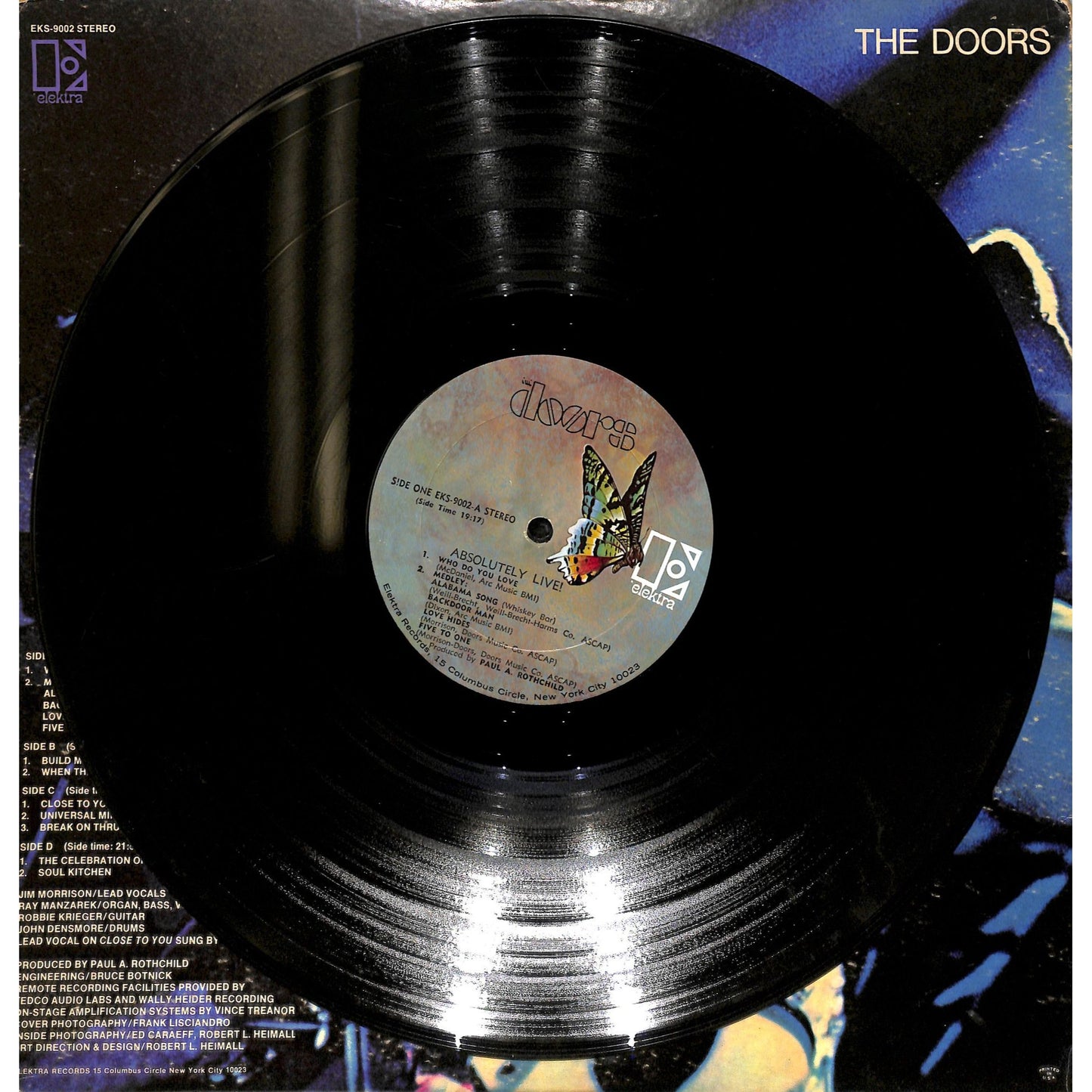 The Doors - Absolutely Live 2LP Vinyl Record EKS-9002