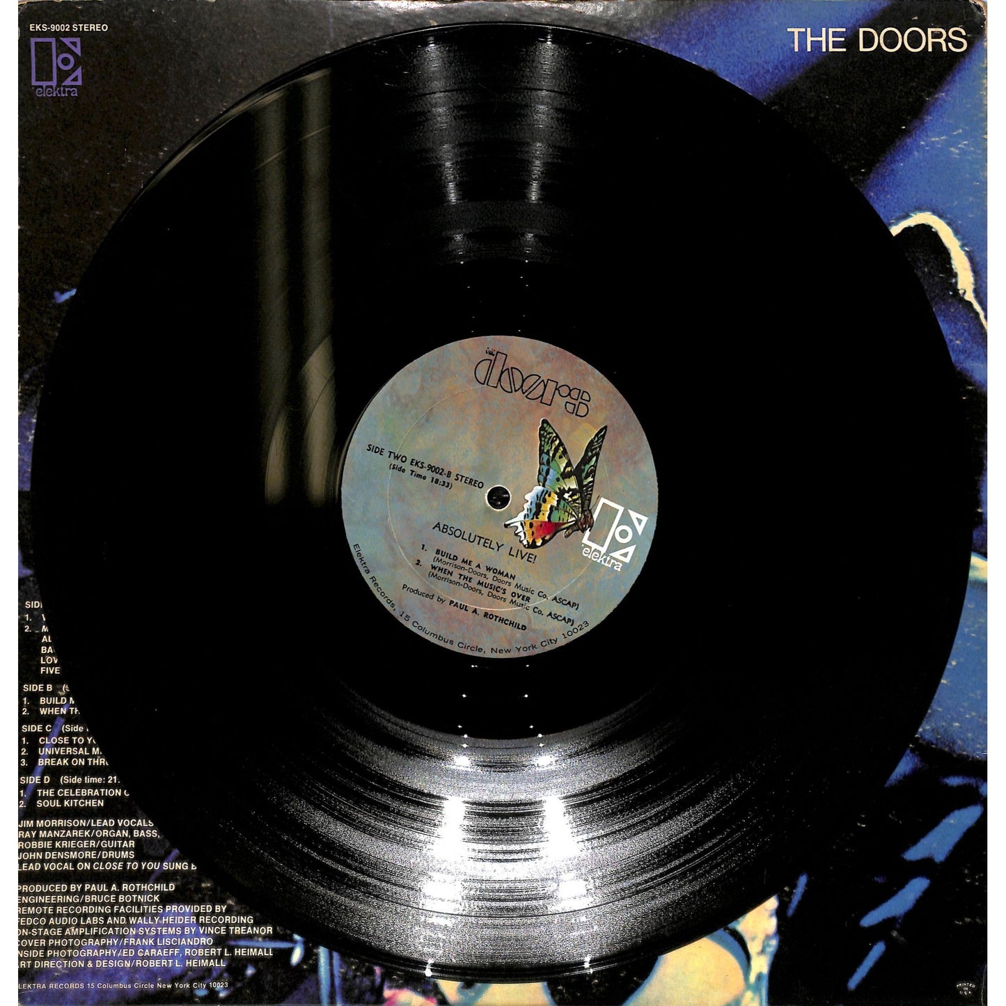 The Doors - Absolutely Live 2LP Vinyl Record EKS-9002