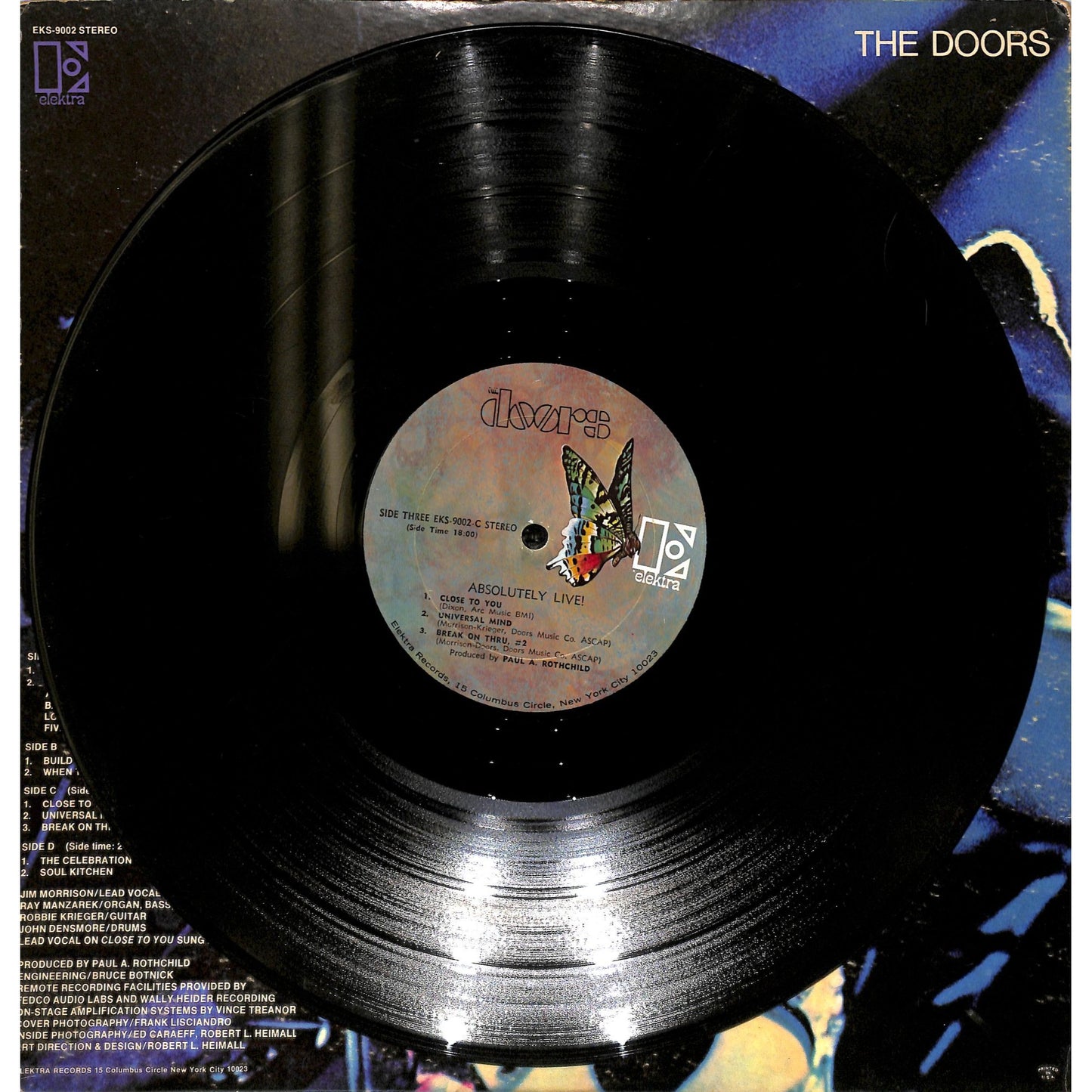 The Doors - Absolutely Live 2LP Vinyl Record EKS-9002