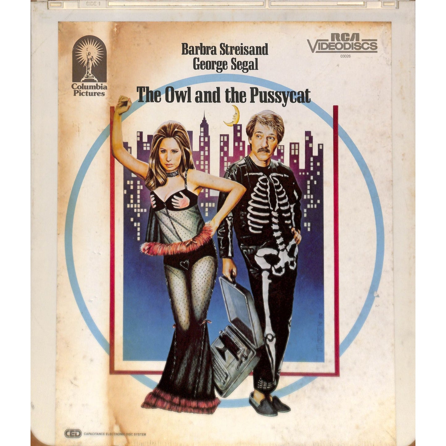 The Owl and the Pussycat (1970) CED RCA SelectaVision Videodisc TESTED WORKING