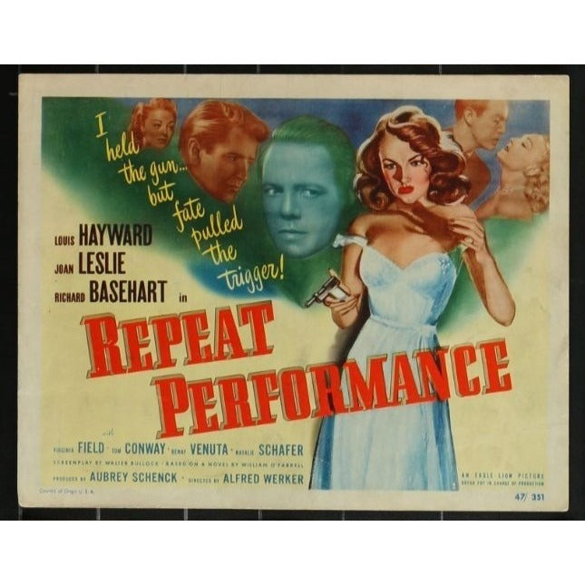 Repeat Performance (1947) Original Lobby Card Movie Poster 11x14