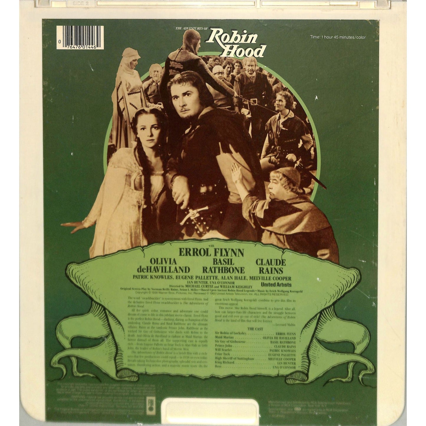 The Adventures of Robin Hood (1938) Vintage CED Videodisc