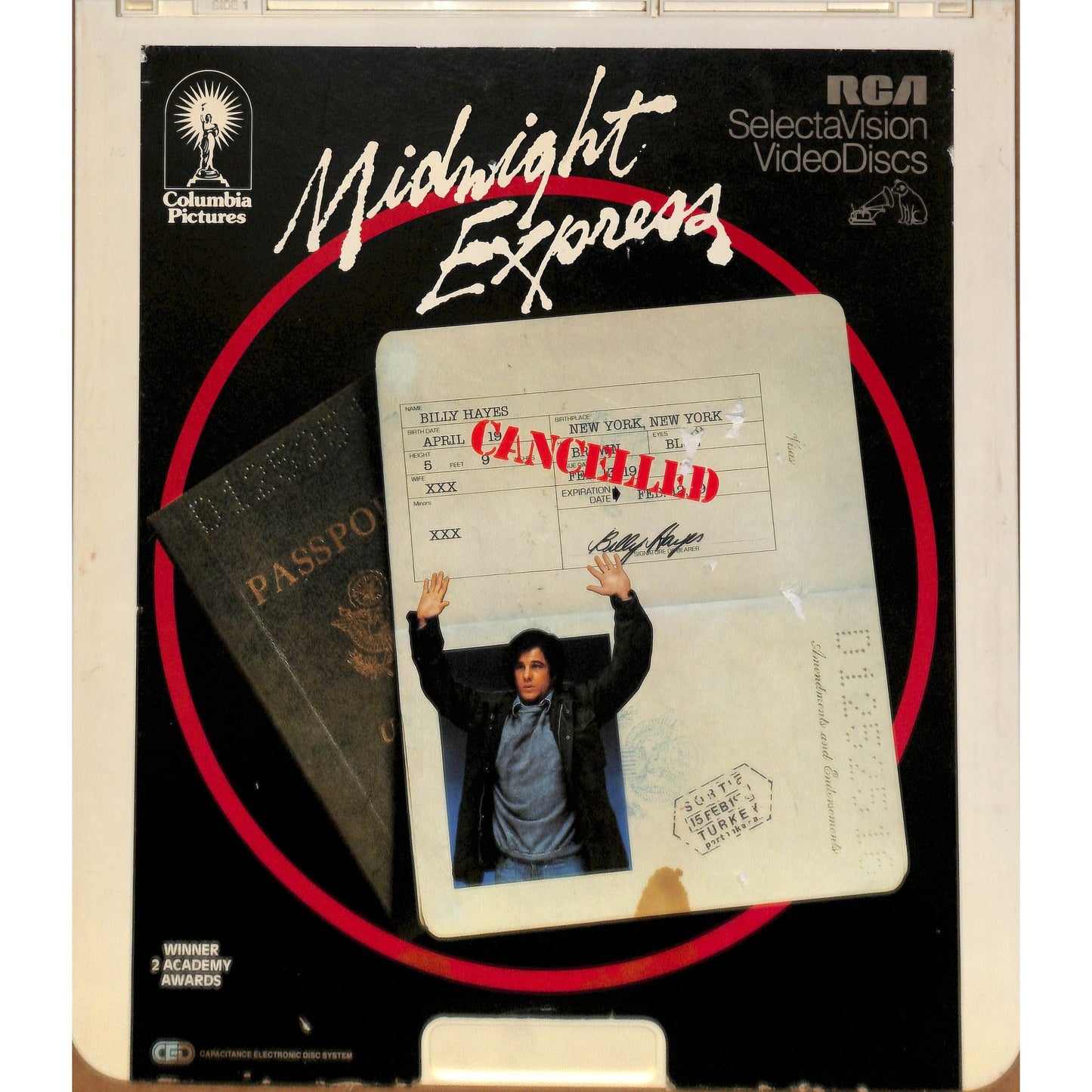 Midnight Express (1978) Vintage CED RCA SelectaVision Videodisc TESTED WORKING