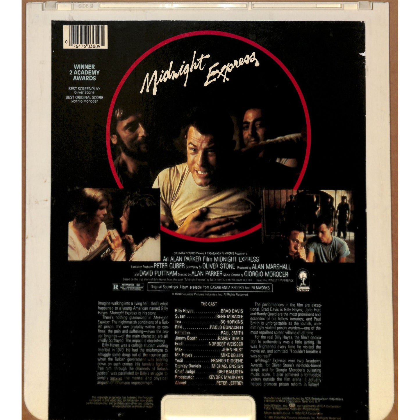 Midnight Express (1978) Vintage CED RCA SelectaVision Videodisc TESTED WORKING