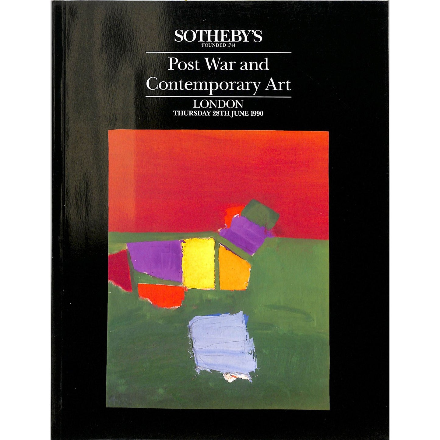 Sotheby's Post War & Contemporary Art Auction Catalog June 28, 1990