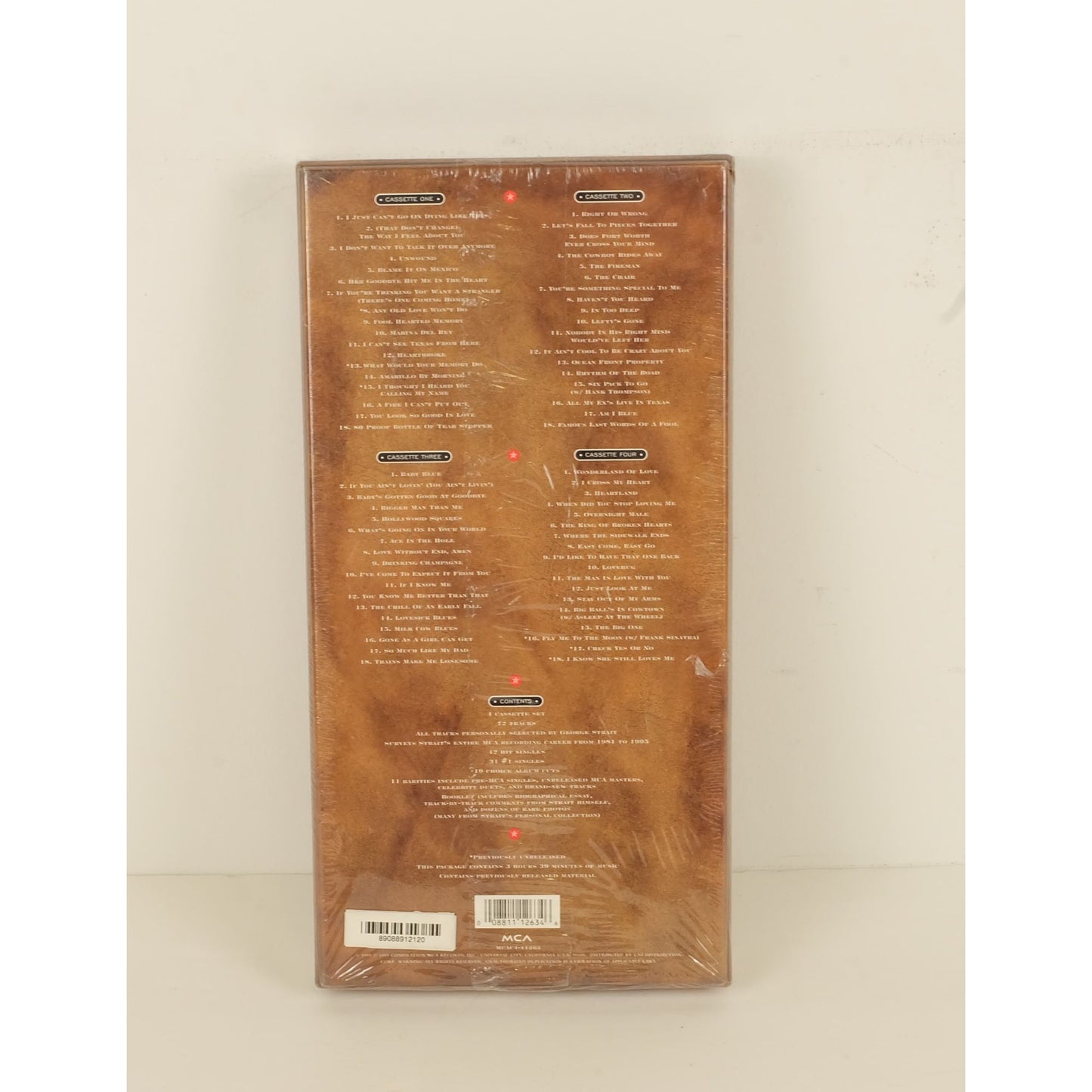 George Strait - Strait Out of the Box Cassette Box Set (not CD) New Sealed