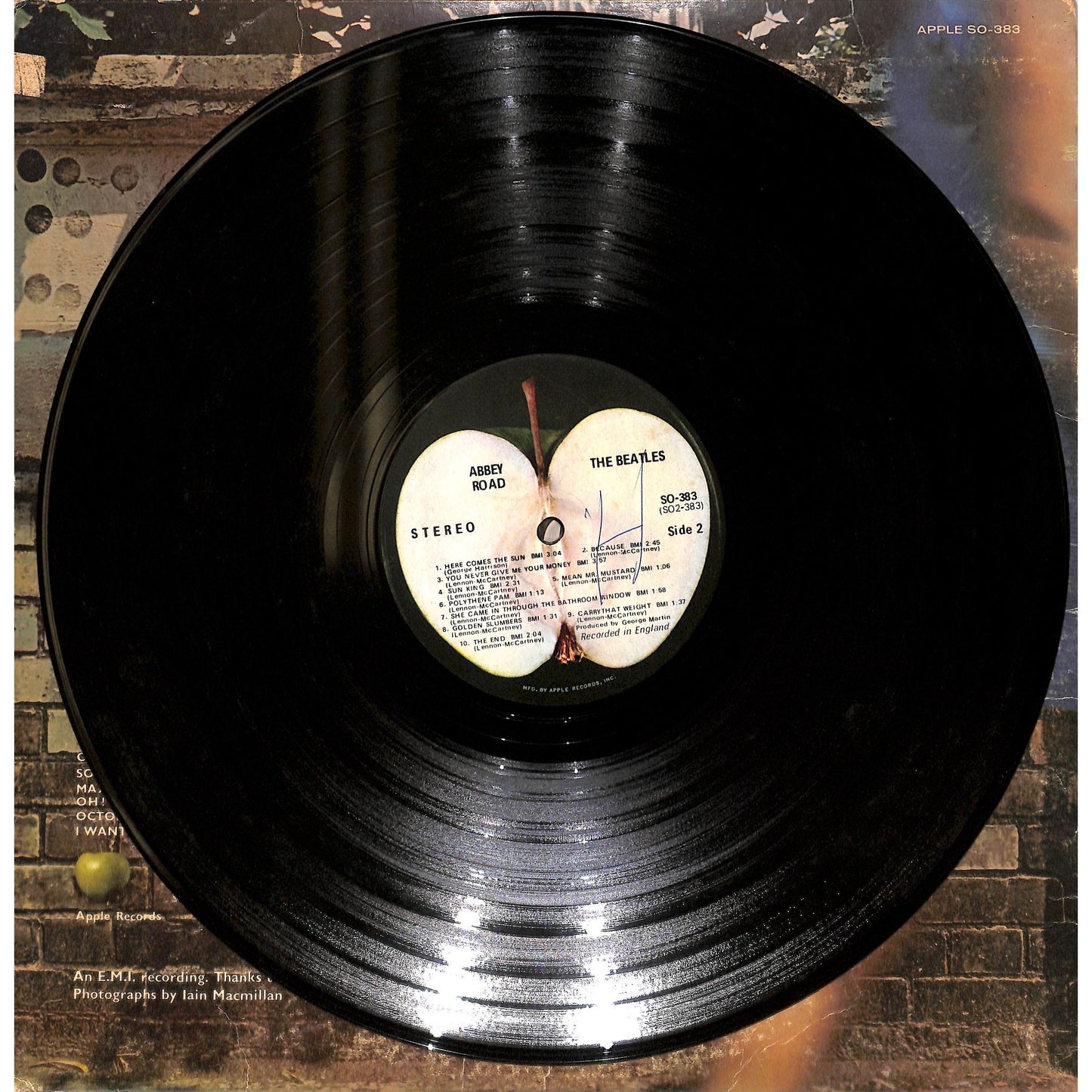 The Beatles - Abbey Road Vinyl Record SO-383