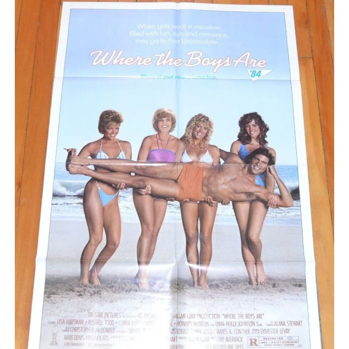 Where the Boys Are (1984) Original Movie Poster Folded 27x41