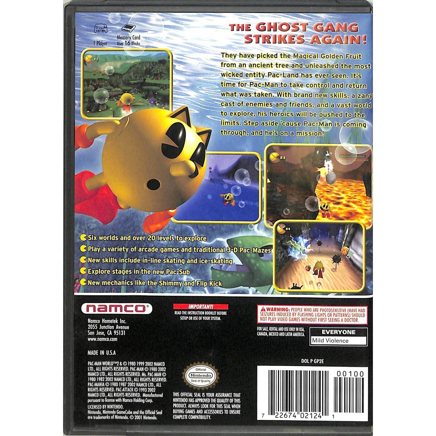 Pac-Man World 2 (2002) Nintendo GameCube CIB
