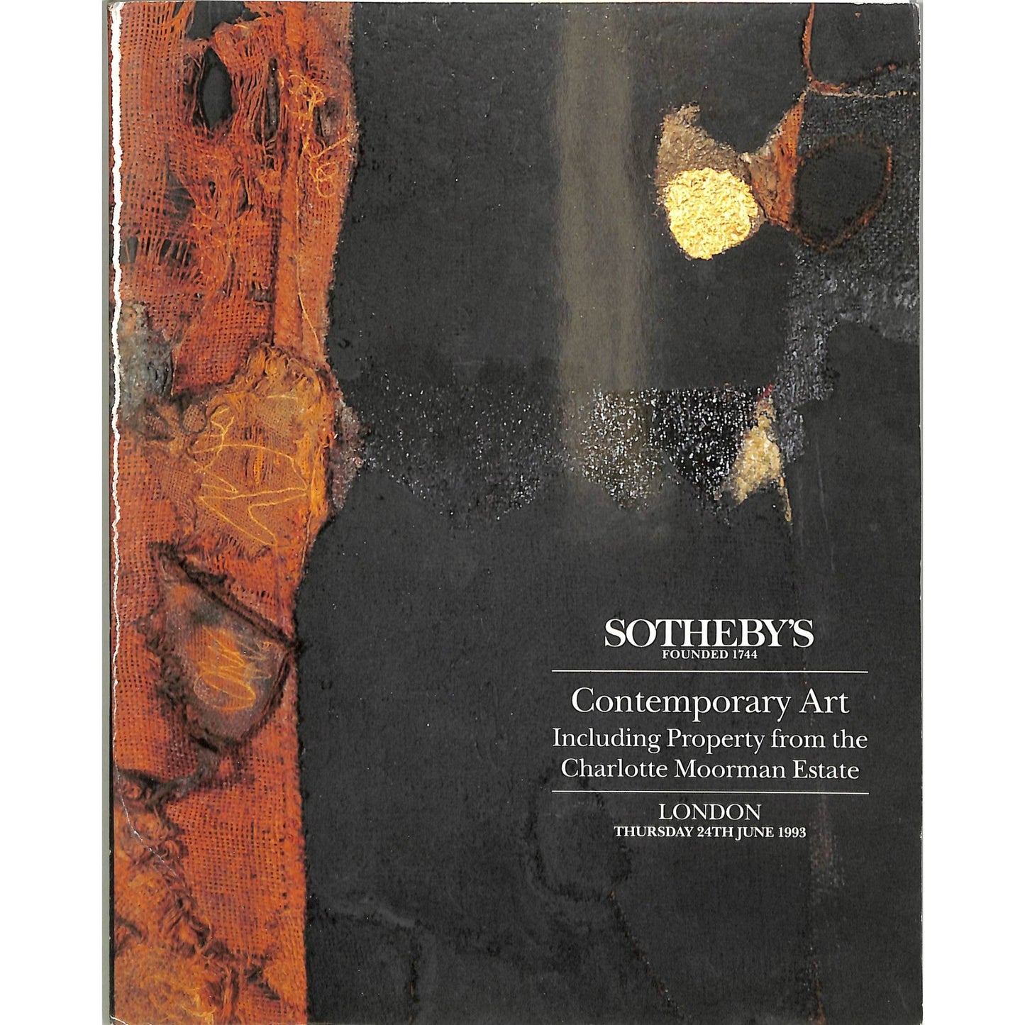 Sotheby's Contemporary Art Auction Catalog June 24, 1993