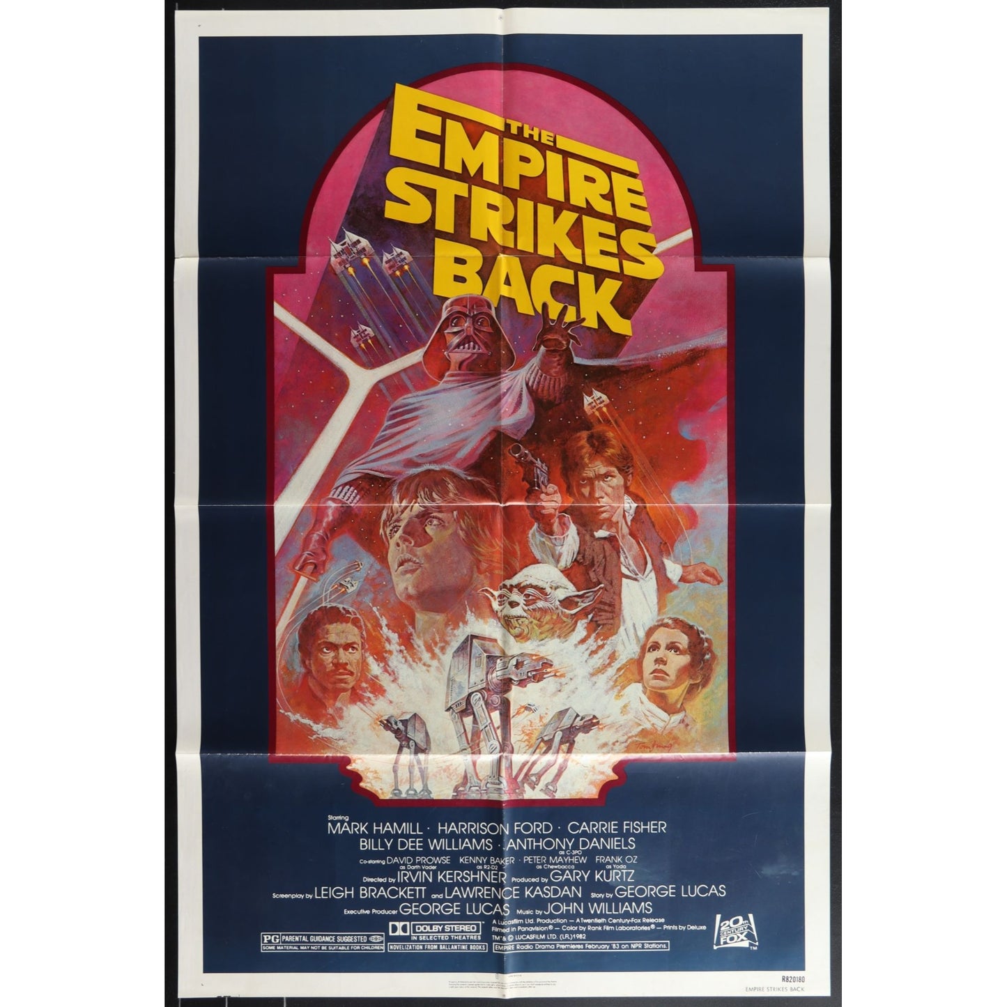 The Empire Strikes Back (1982) Original Movie Poster Folded 27x41
