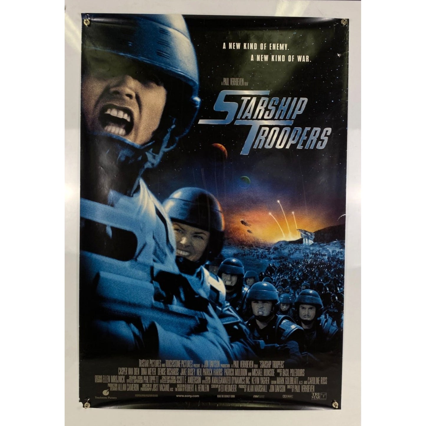 Starship Troopers (1997) Original Movie Poster Rolled 27x41 Double-sided