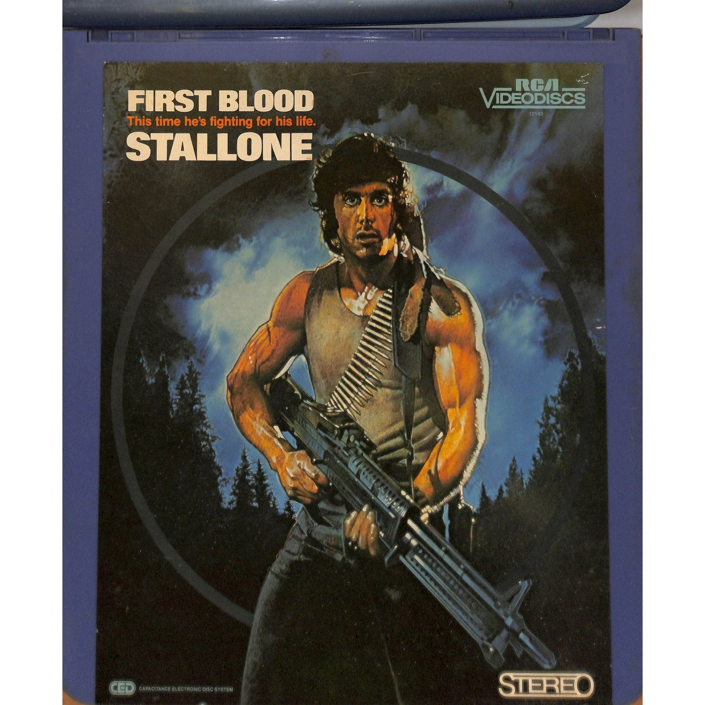 Rambo: First blood (1982) Vintage CED RCA SelectaVision Videodisc TESTEDWORKING