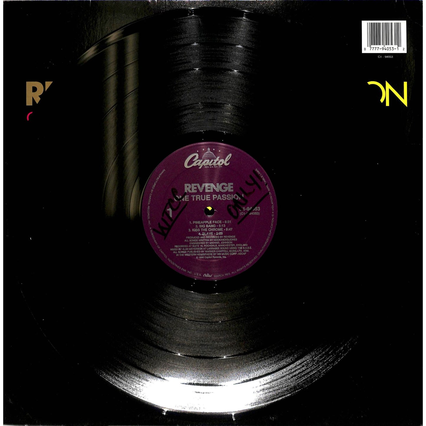 Revenge - One True Passion Vinyl Record C1-94053