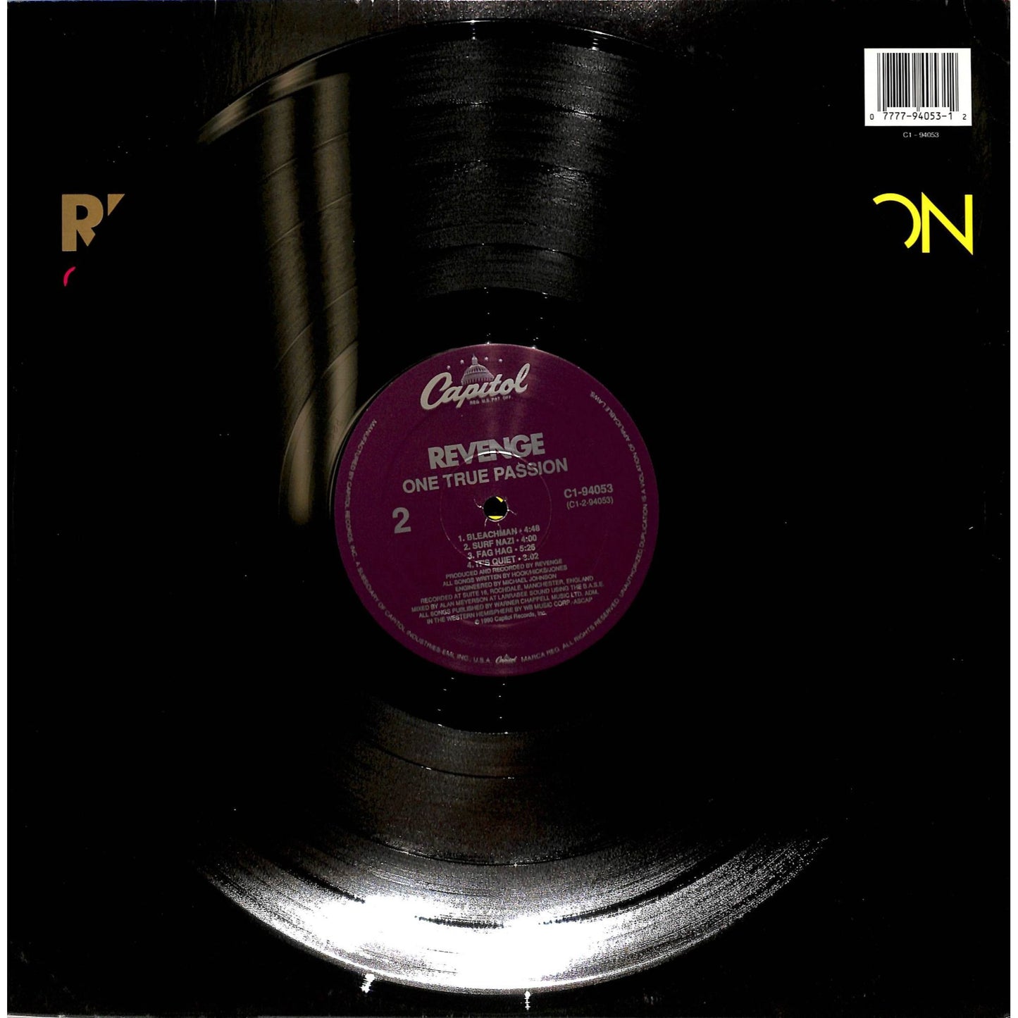 Revenge - One True Passion Vinyl Record C1-94053