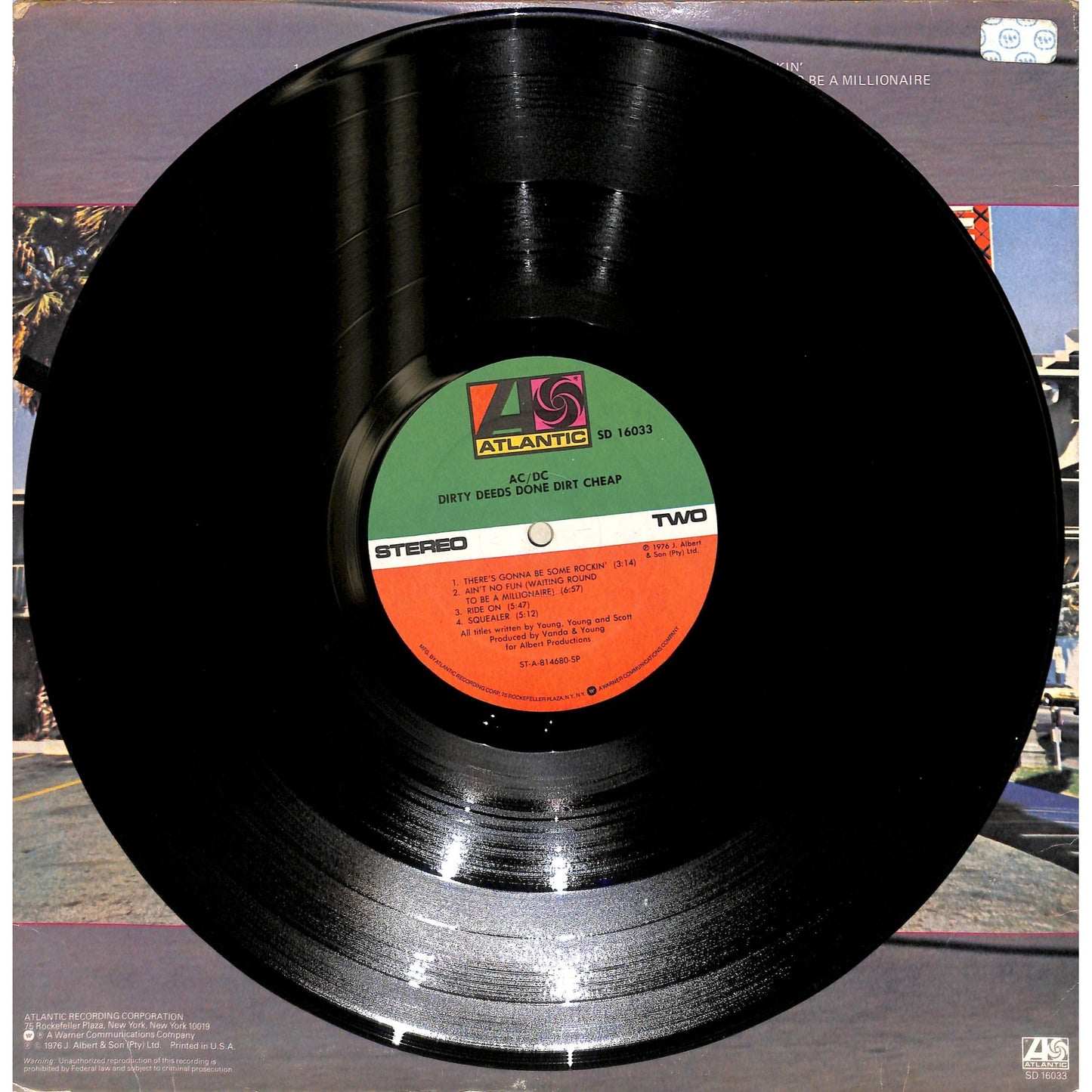 AC/DC - Dirty Deeds Done Dirt Cheap Vinyl Record SD 16033