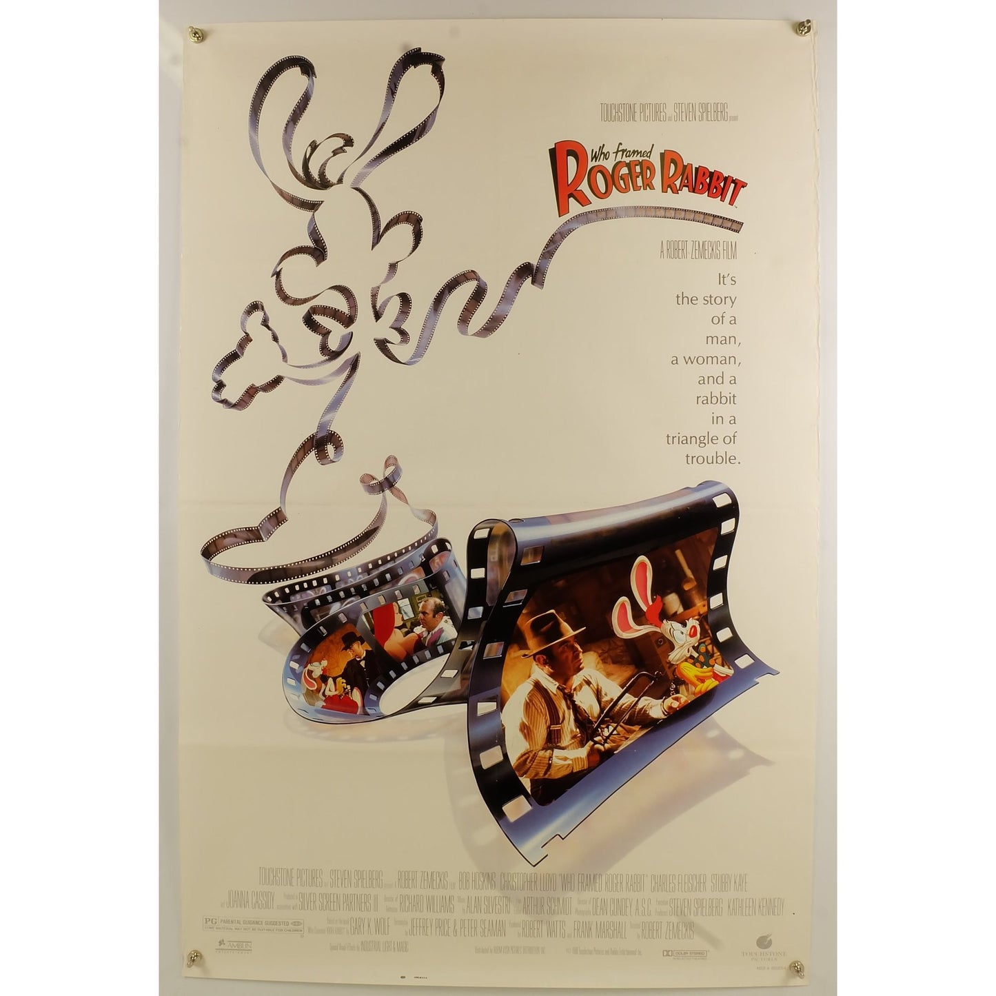 Who Framed Roger Rabbit (1988) Original Movie Poster Folded 27x41