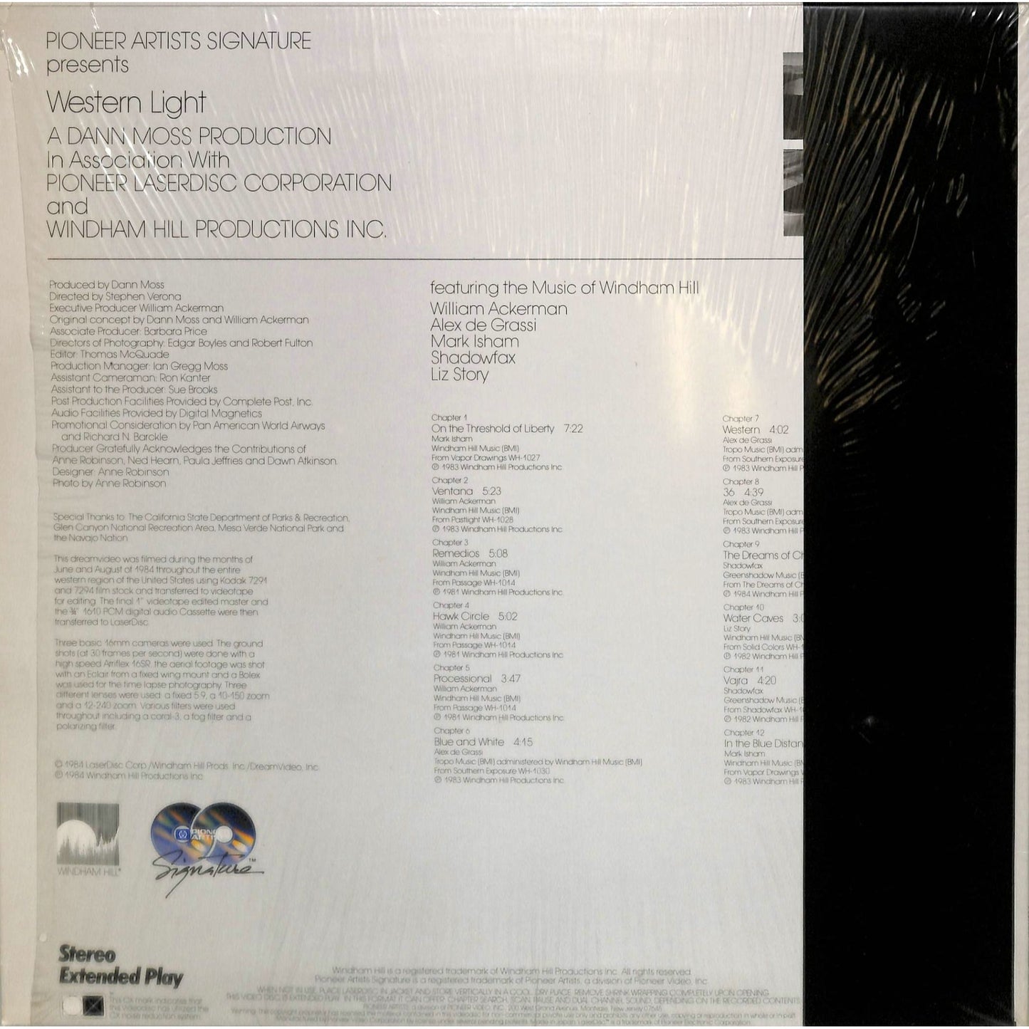 Western Light (1984) Laserdisc
