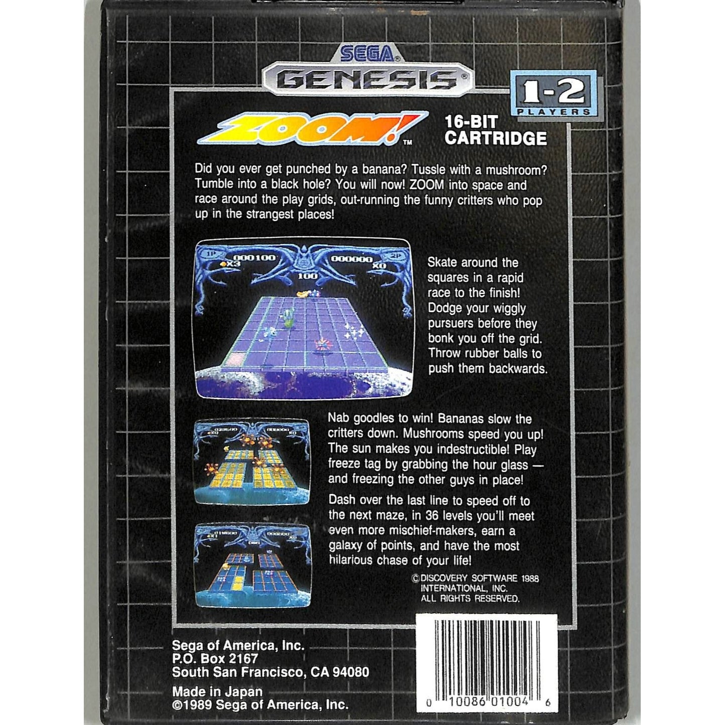 Zoom! (1993) Sega Genesis Cartridge Complete in Box