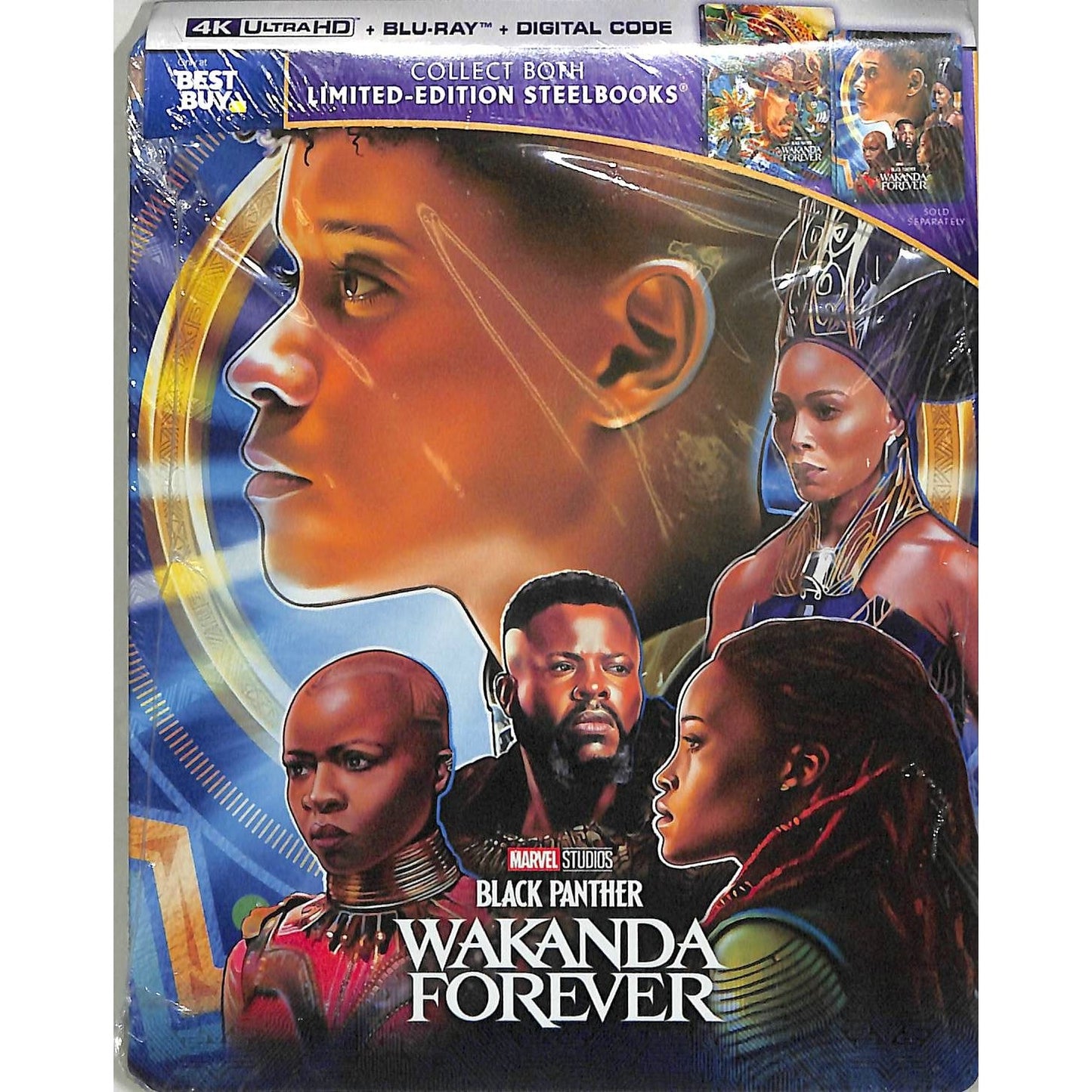 Black Panther: Wakanda Forever (2022) Limited-Edition Steelbook Blu Ray Sealed